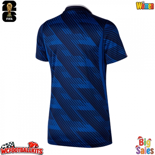 France Replica Home Stadium Shirt for Women World Cup 2026 Short Sleeve